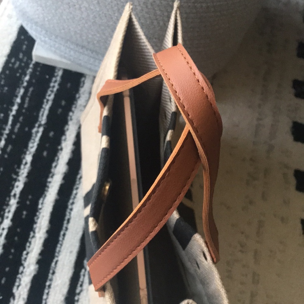 Free Gift With Purchase-Simple Stripe Large Capacity Canvas Tote - Picture 6 of 13